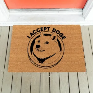 Tapete de Entrada “I ACCEPT DOGE”