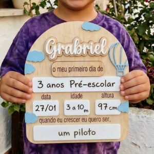 Quadro Personalizado "O meu primeiro dia"