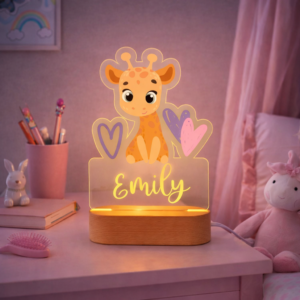 Luminária Girafa com Nome