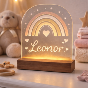 Luminária Arco-íris com Nome